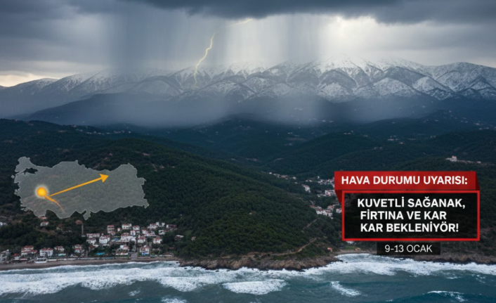 Mersin Batı İlçeleri Dikkat: Kuvvetli Sağanak, Fırtına ve Kar Kapıda!