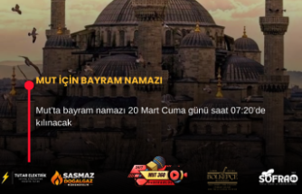 MUT İÇİN BAYRAM NAMAZI